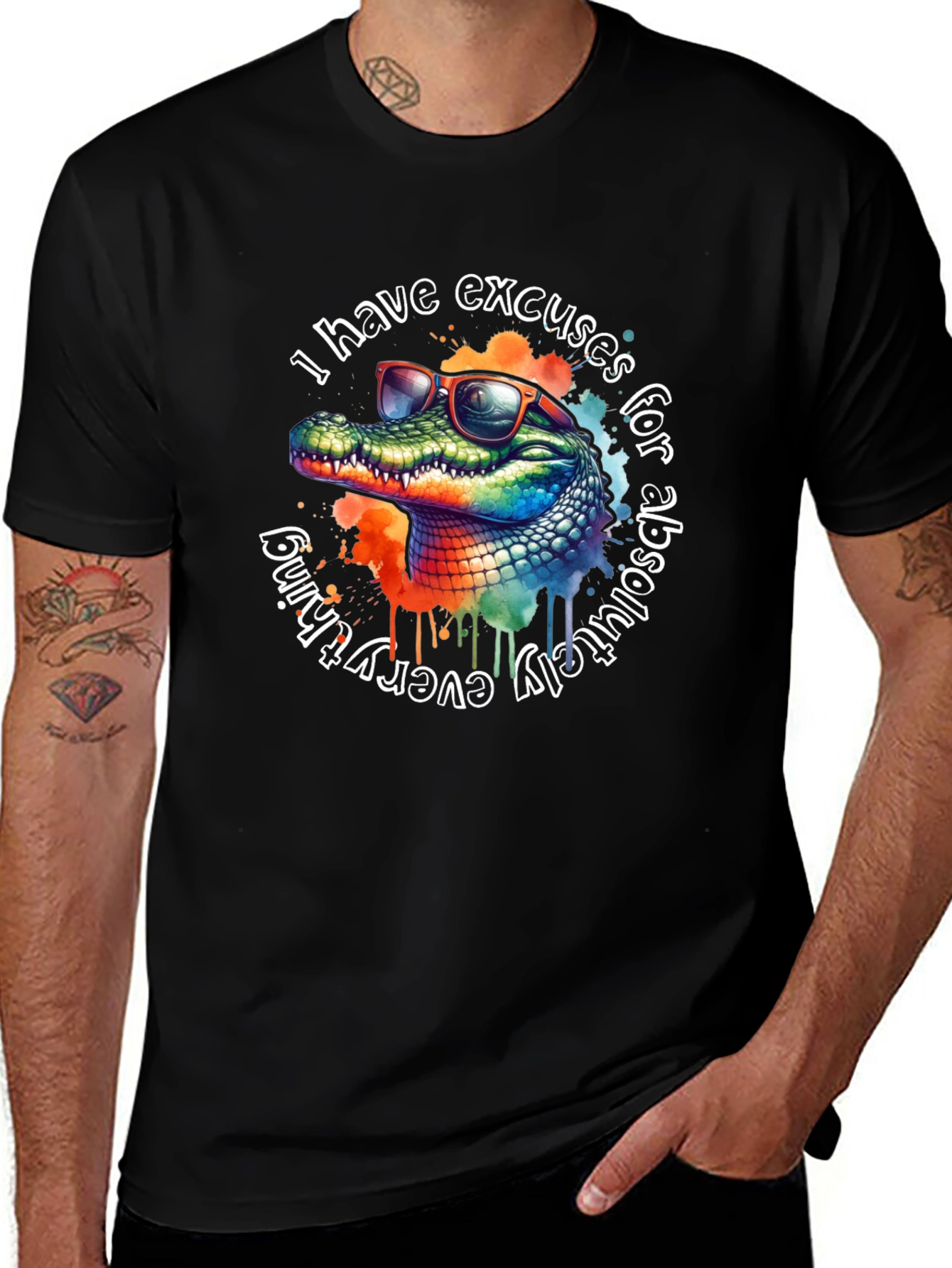Excuses Alligator Graphic Tee