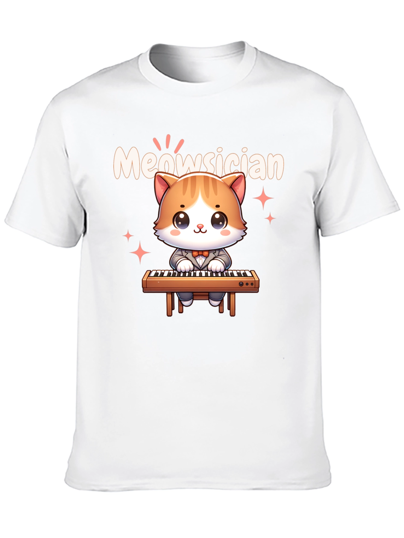 Meowsician Cat T-Shirt - Cute Musician Tee