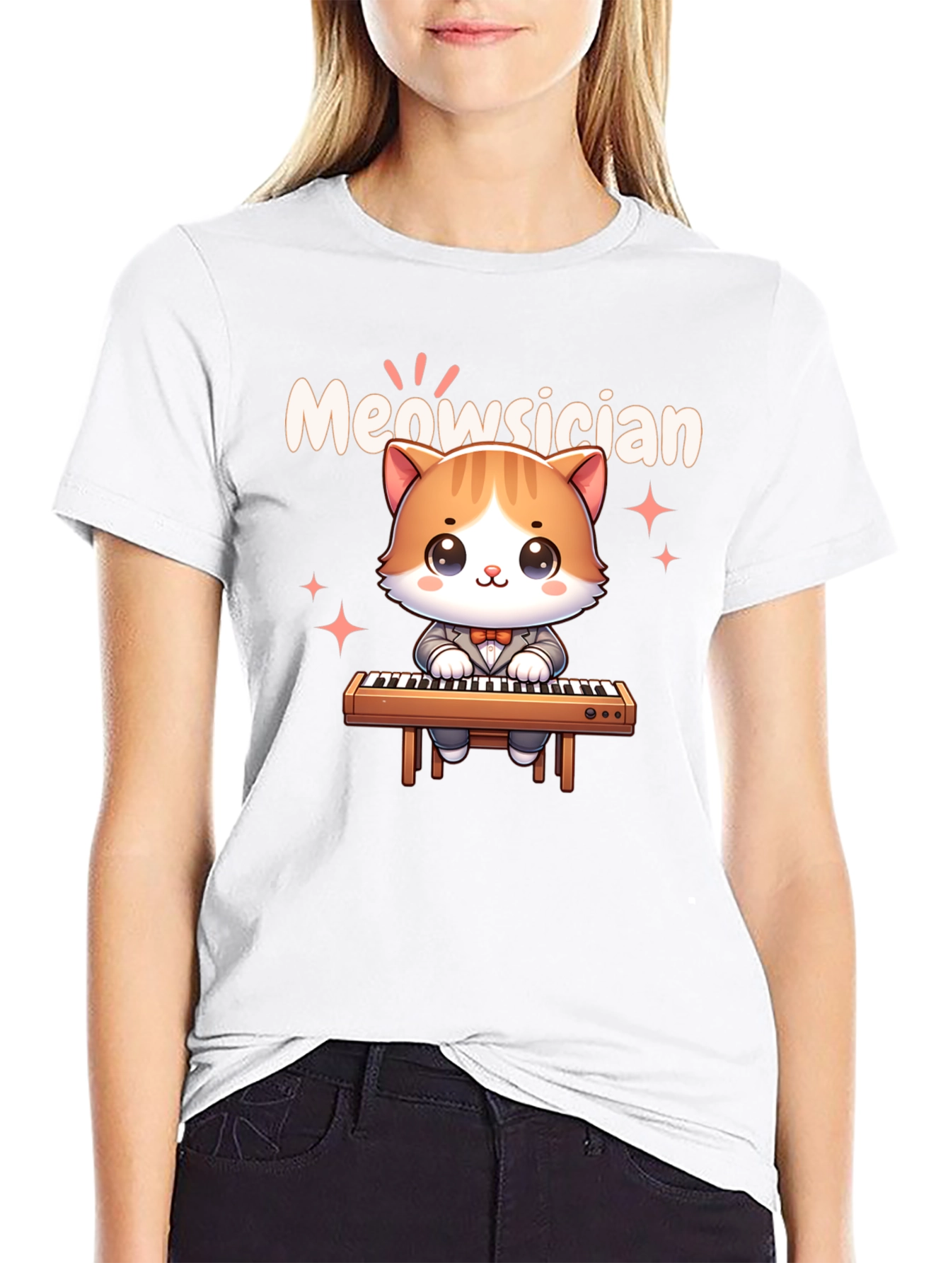 Meowsician Cat T-Shirt - Cute Musician Tee