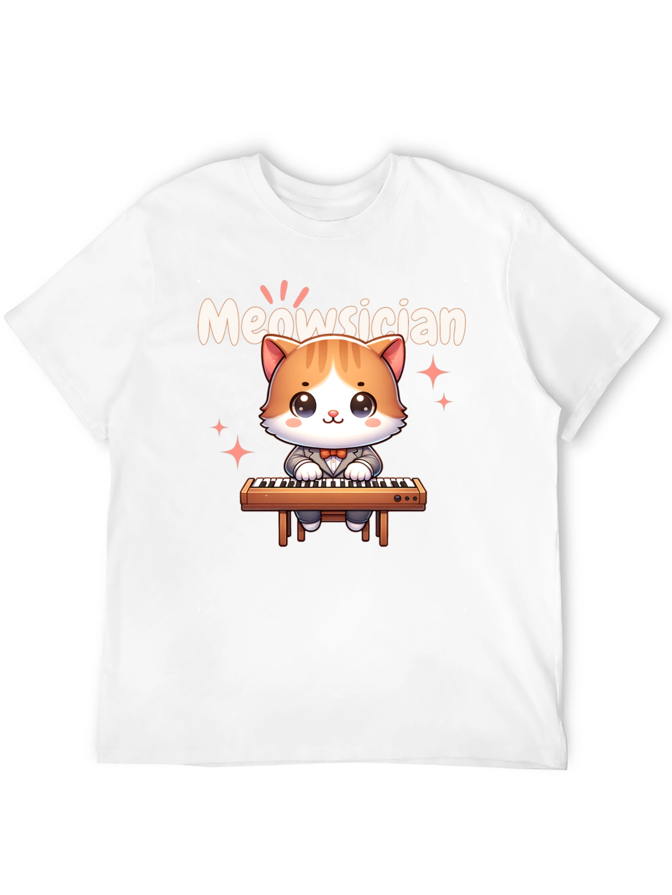 Meowsician Cat T-Shirt - Cute Musician Tee