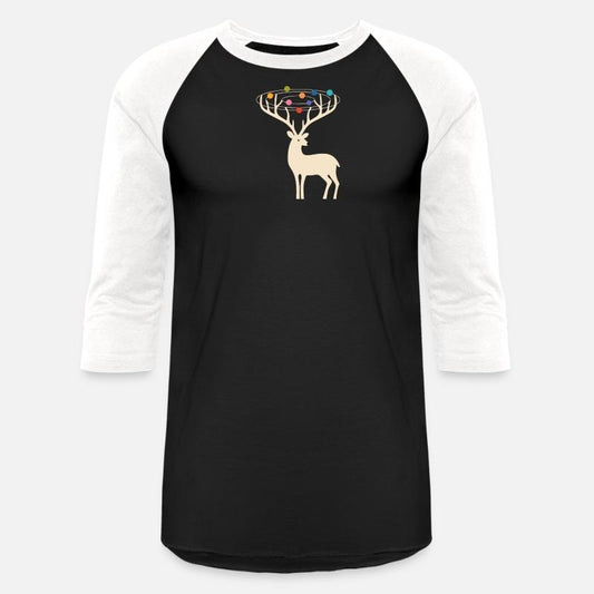 Stag deer animal silhouette with colorful horns