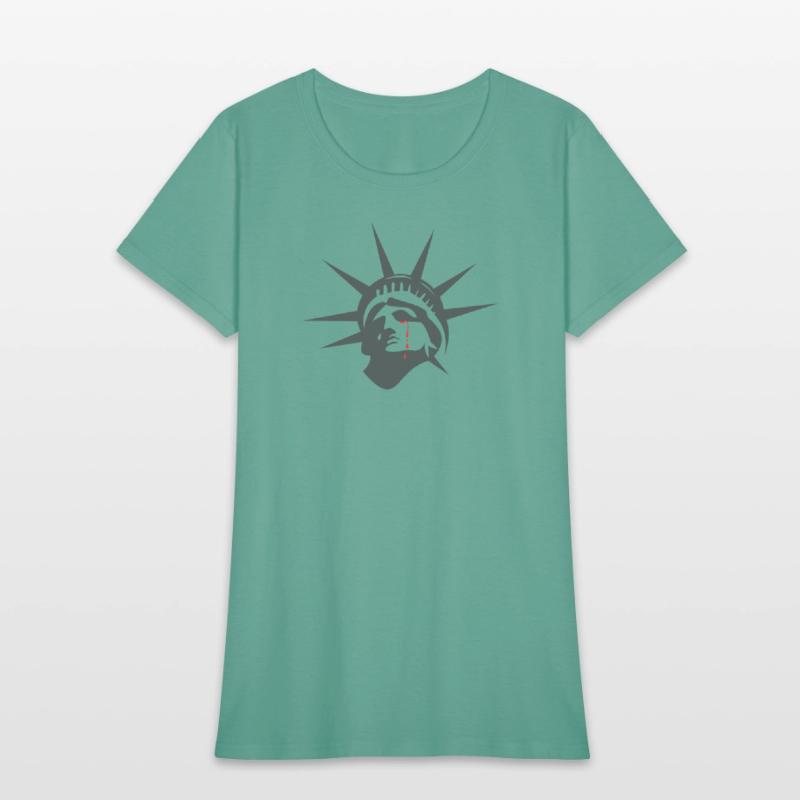 Statue of Liberty crying