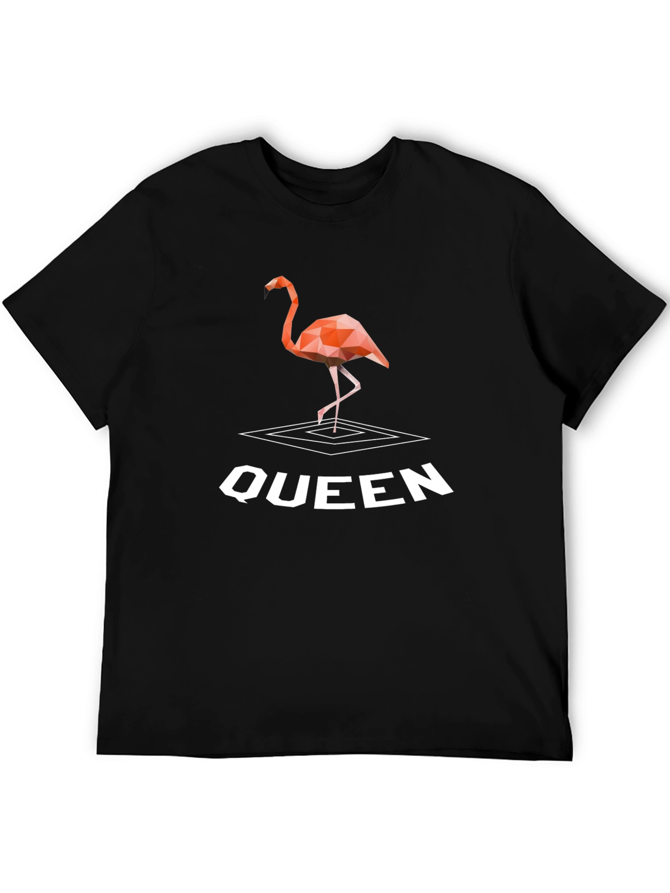 Geometric Flamingo Queen T-Shirt