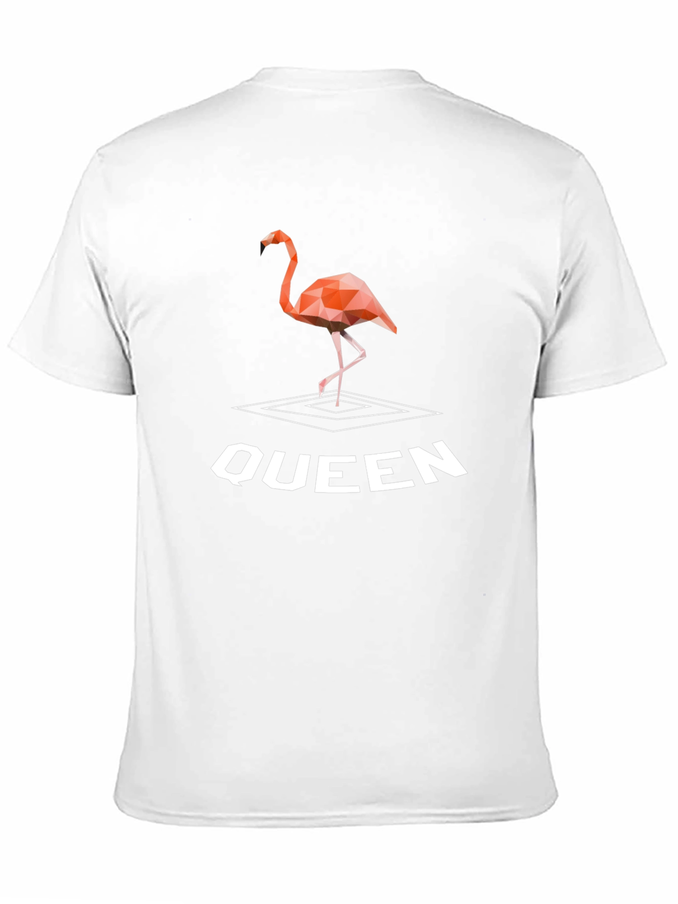 Geometric Flamingo Queen T-Shirt