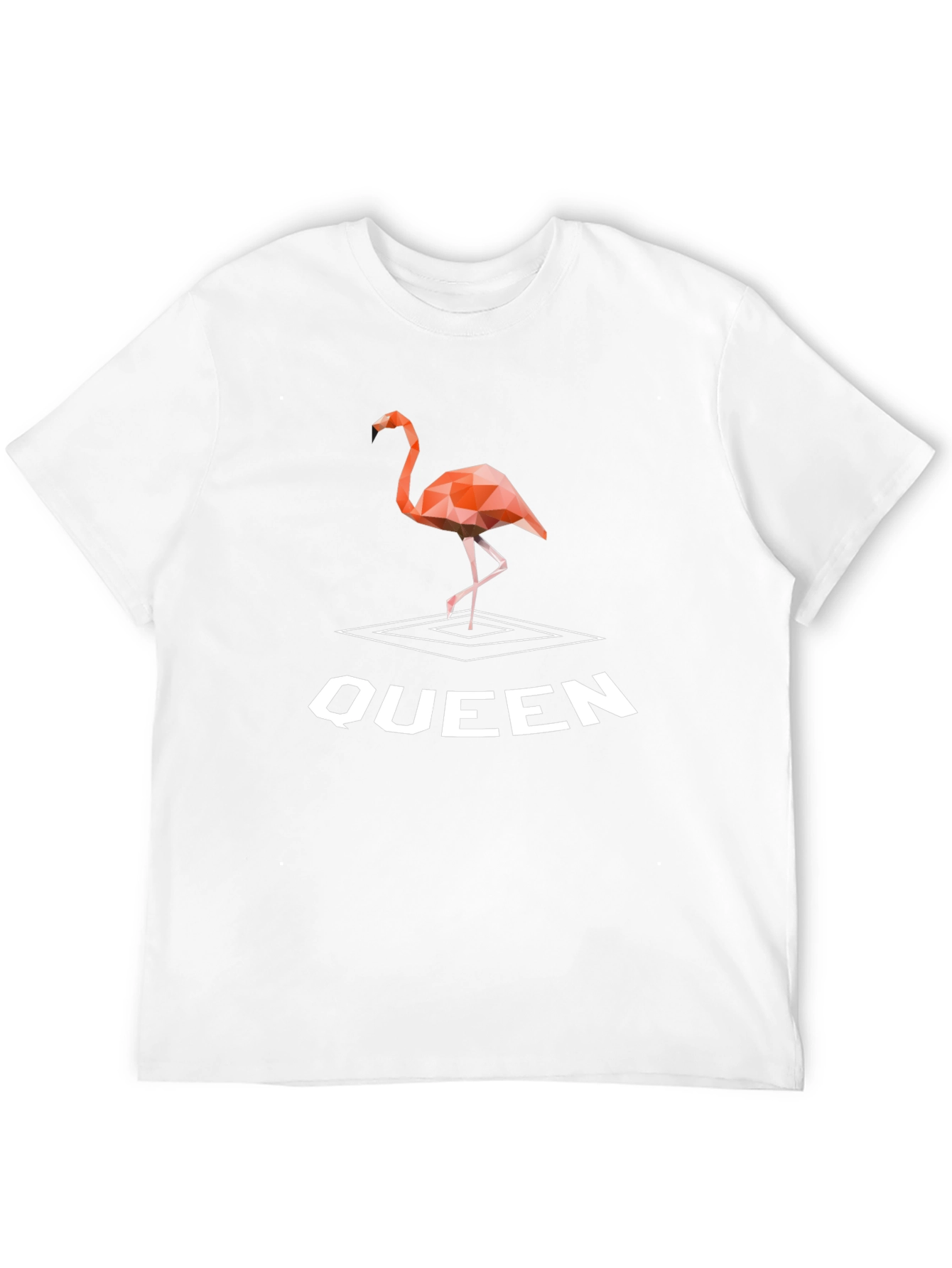 Geometric Flamingo Queen T-Shirt