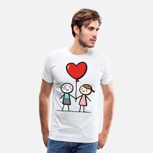 Stick Figure Lovers Couple Love Valentine's Day