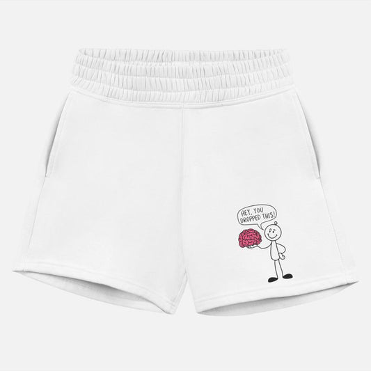 Stick figure with brain Funny saying