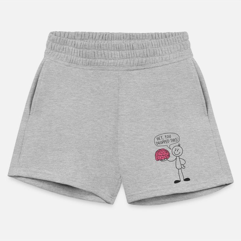 Stick figure with brain Funny saying