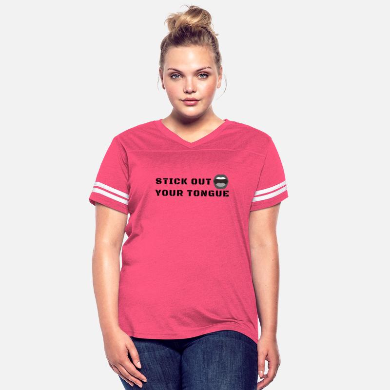 Stick Out Your Tongue - Black Text