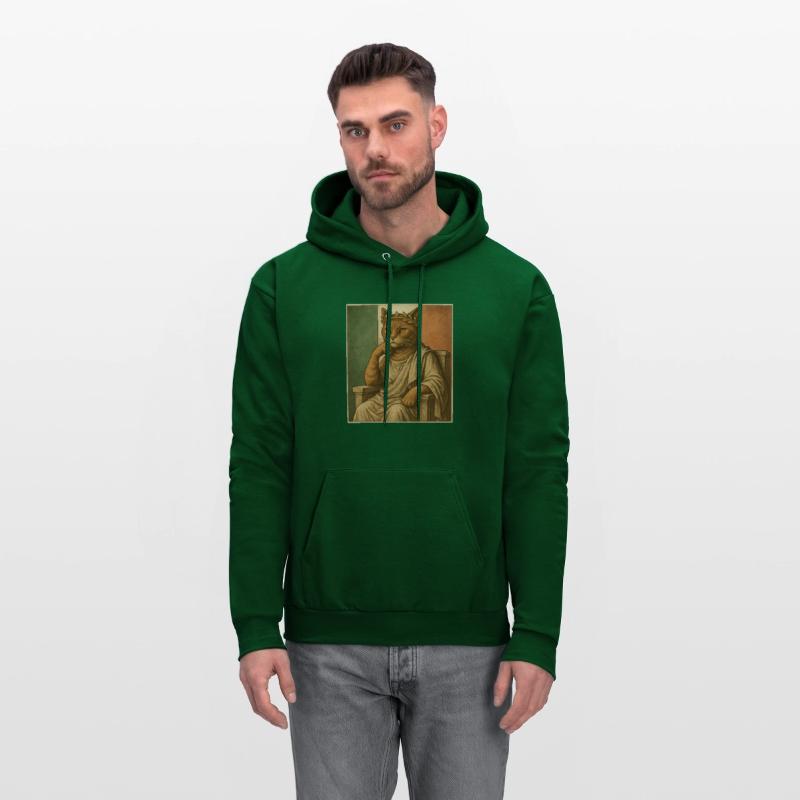 Stoic Cat Philosopher in Roman Toga Vintage Meme