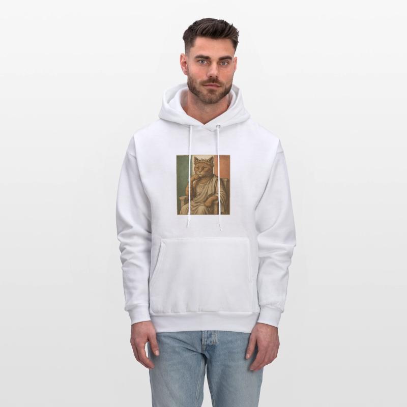 Stoic Cat Philosopher in Roman Toga Vintage Meme