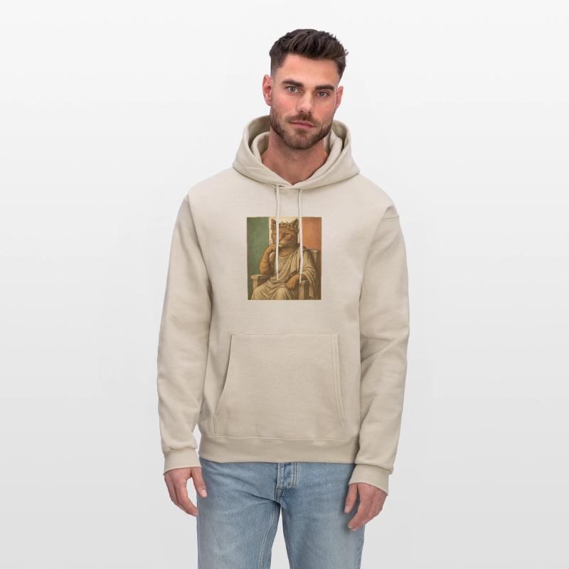 Stoic Cat Philosopher in Roman Toga Vintage Meme