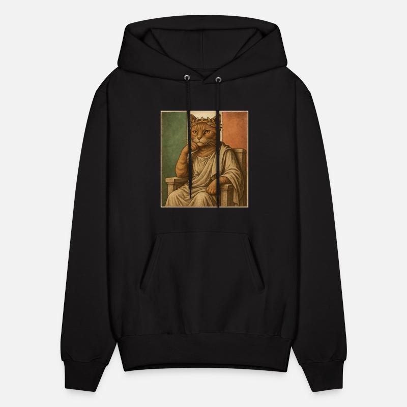 Stoic Cat Philosopher in Roman Toga Vintage Meme