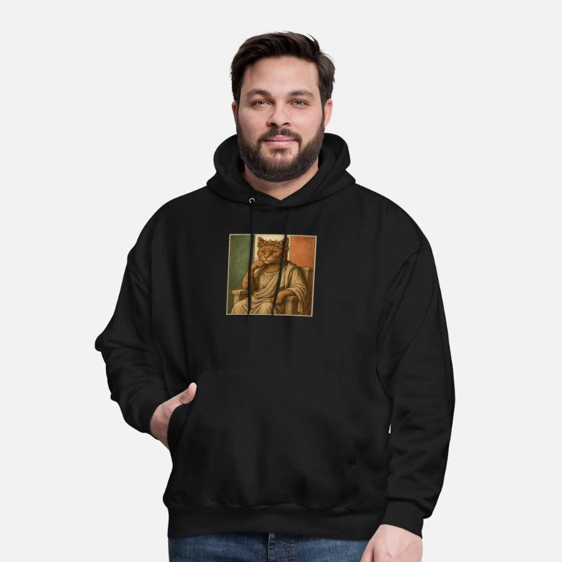 Stoic Cat Philosopher in Roman Toga Vintage Meme