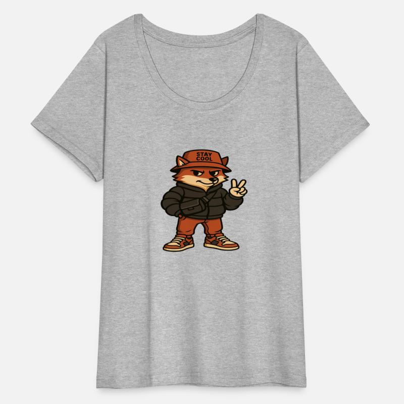 Streetwear Fox Cartoon – Urban Cool Style