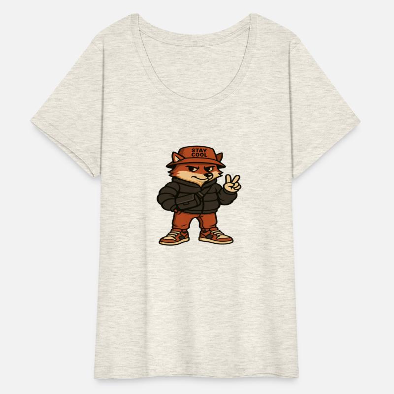 Streetwear Fox Cartoon – Urban Cool Style