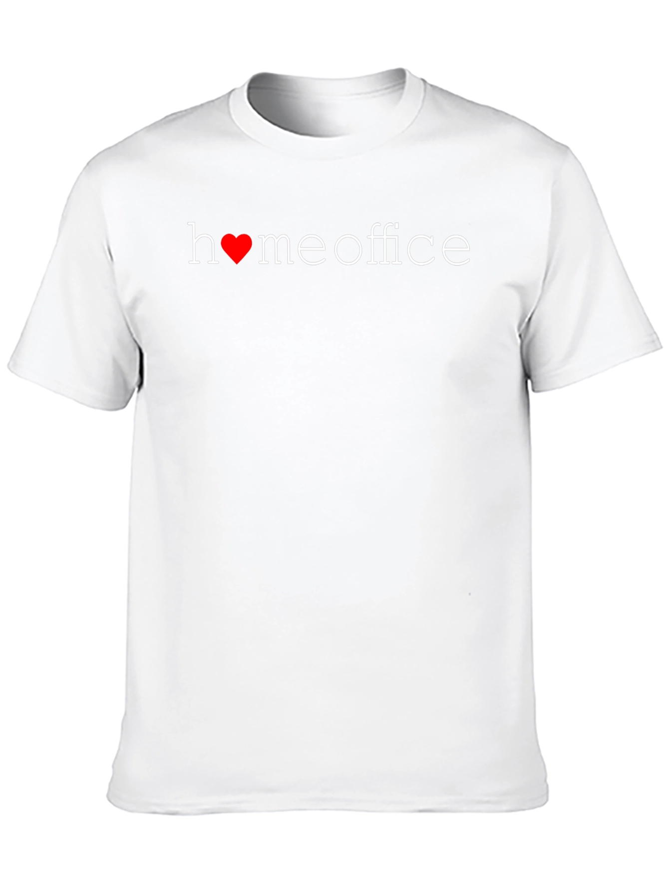 Home Office Heart T-Shirt - Black