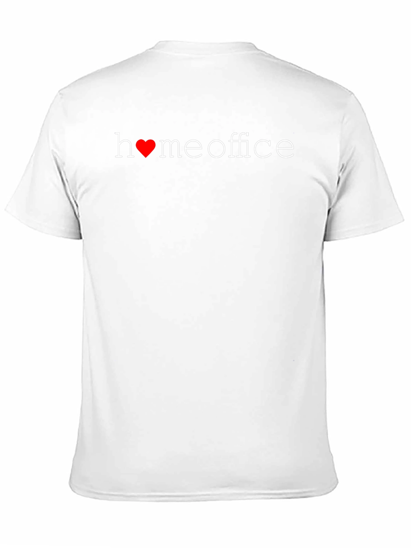 Home Office Heart T-Shirt - Black