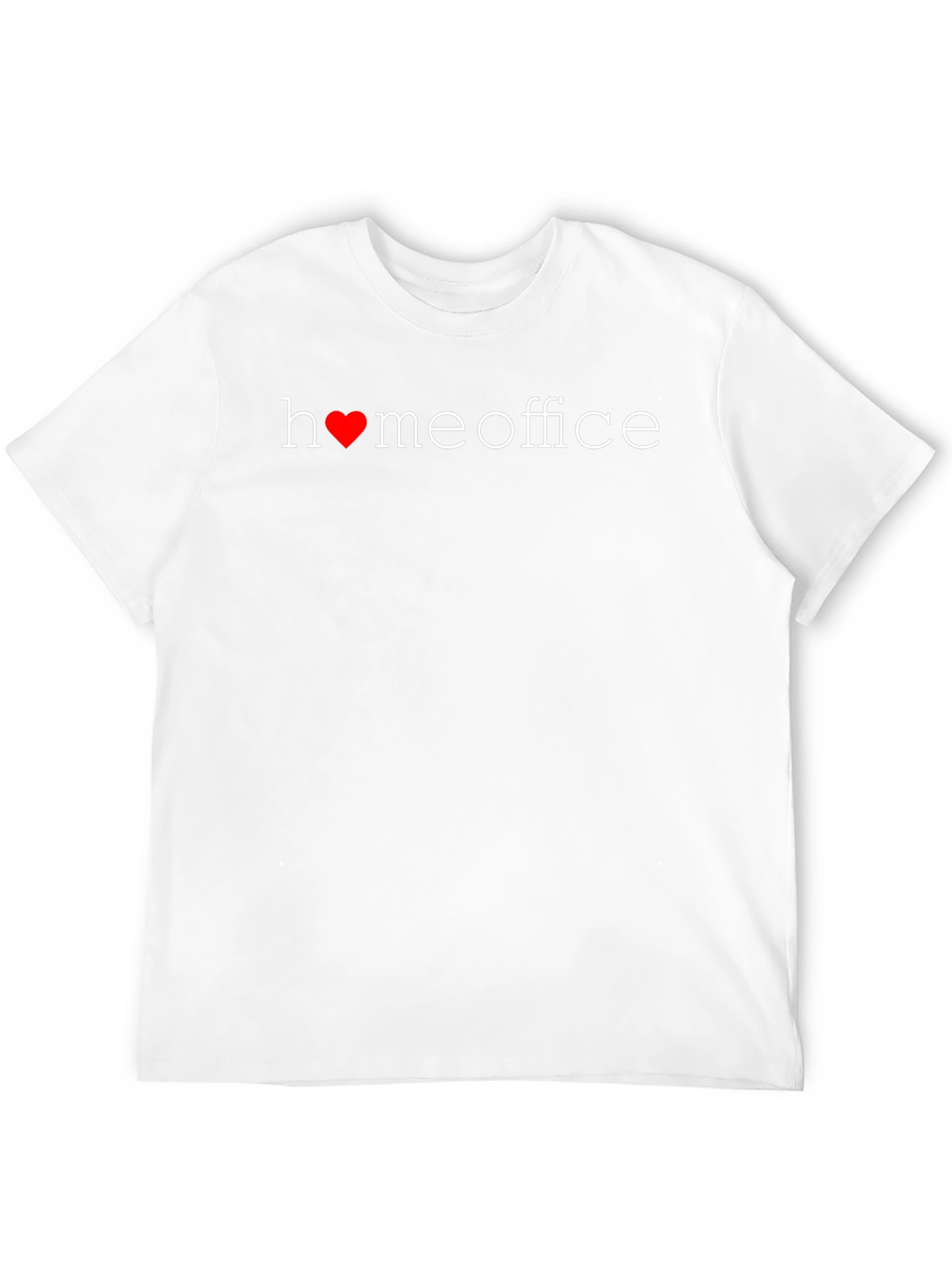 Home Office Heart T-Shirt - Black
