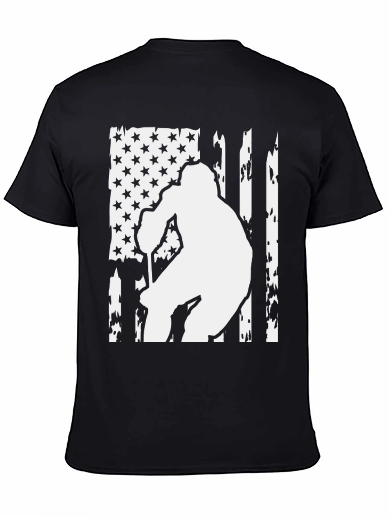 American Flag Hockey Player Graphic Tee