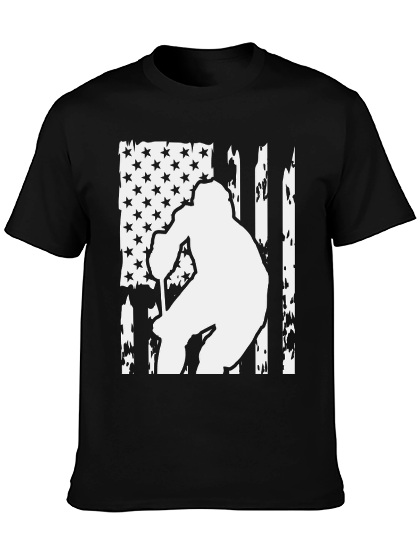 American Flag Hockey Player Graphic Tee