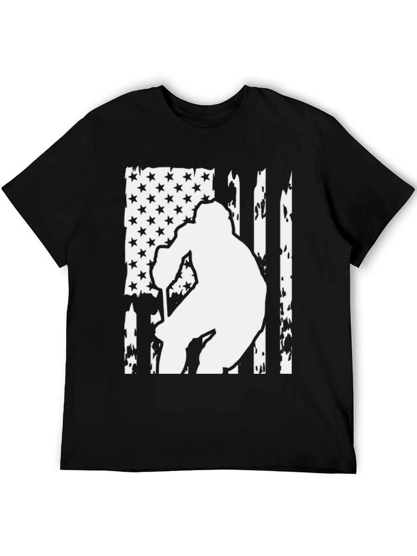American Flag Hockey Player Graphic Tee