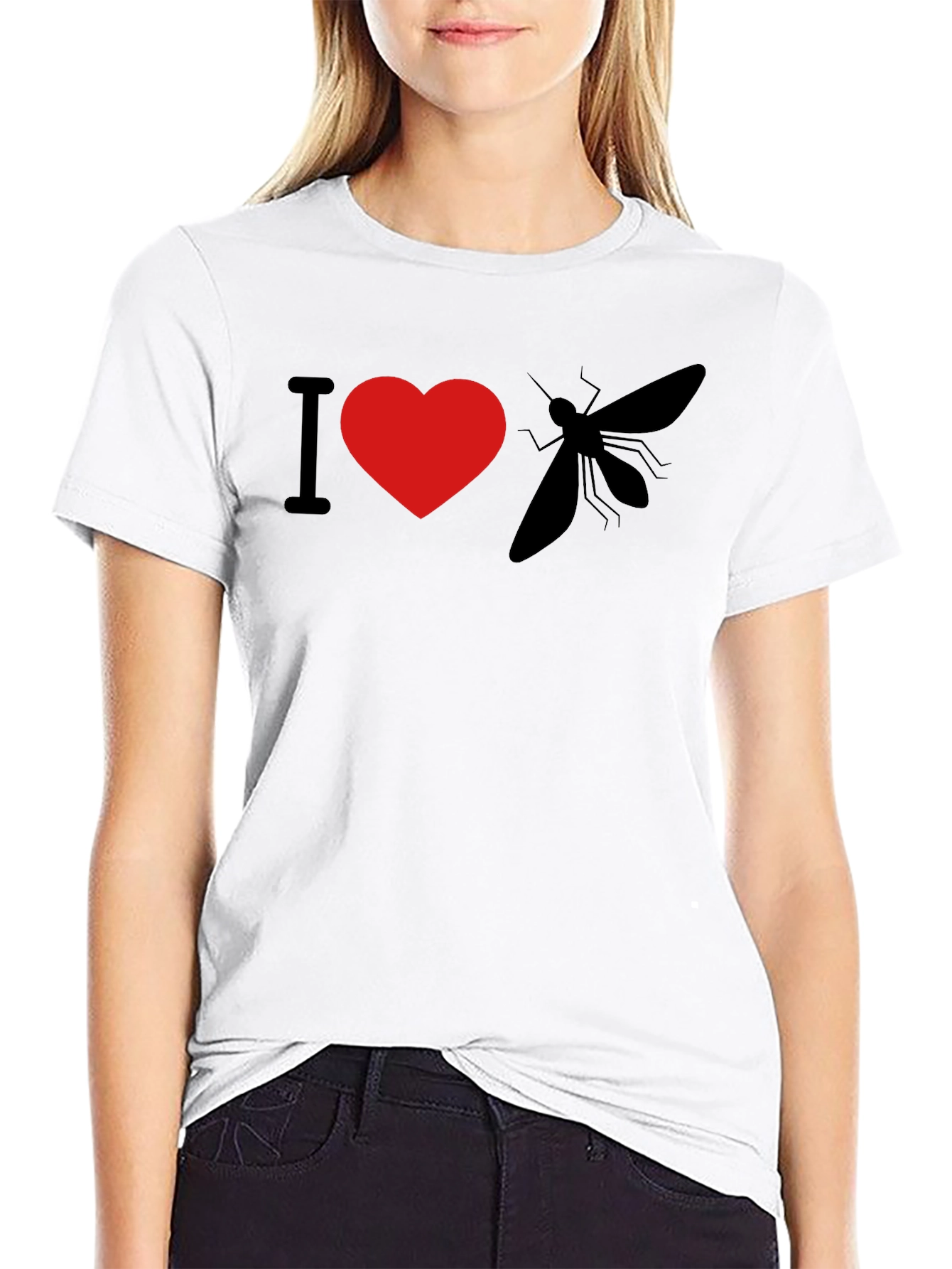 I Heart Mosquito T-Shirt - Novelty Graphic Tee