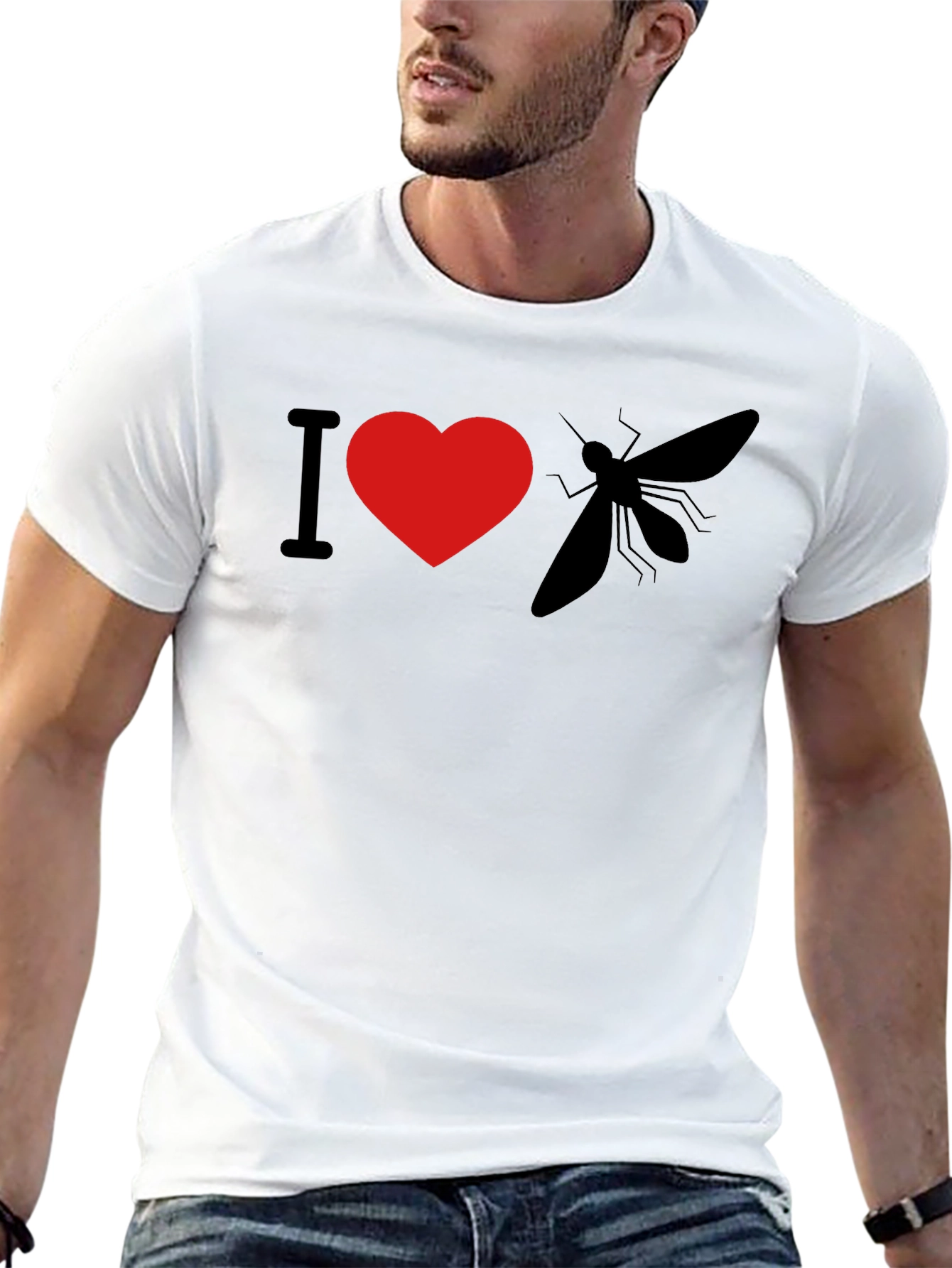 I Heart Mosquito T-Shirt - Novelty Graphic Tee
