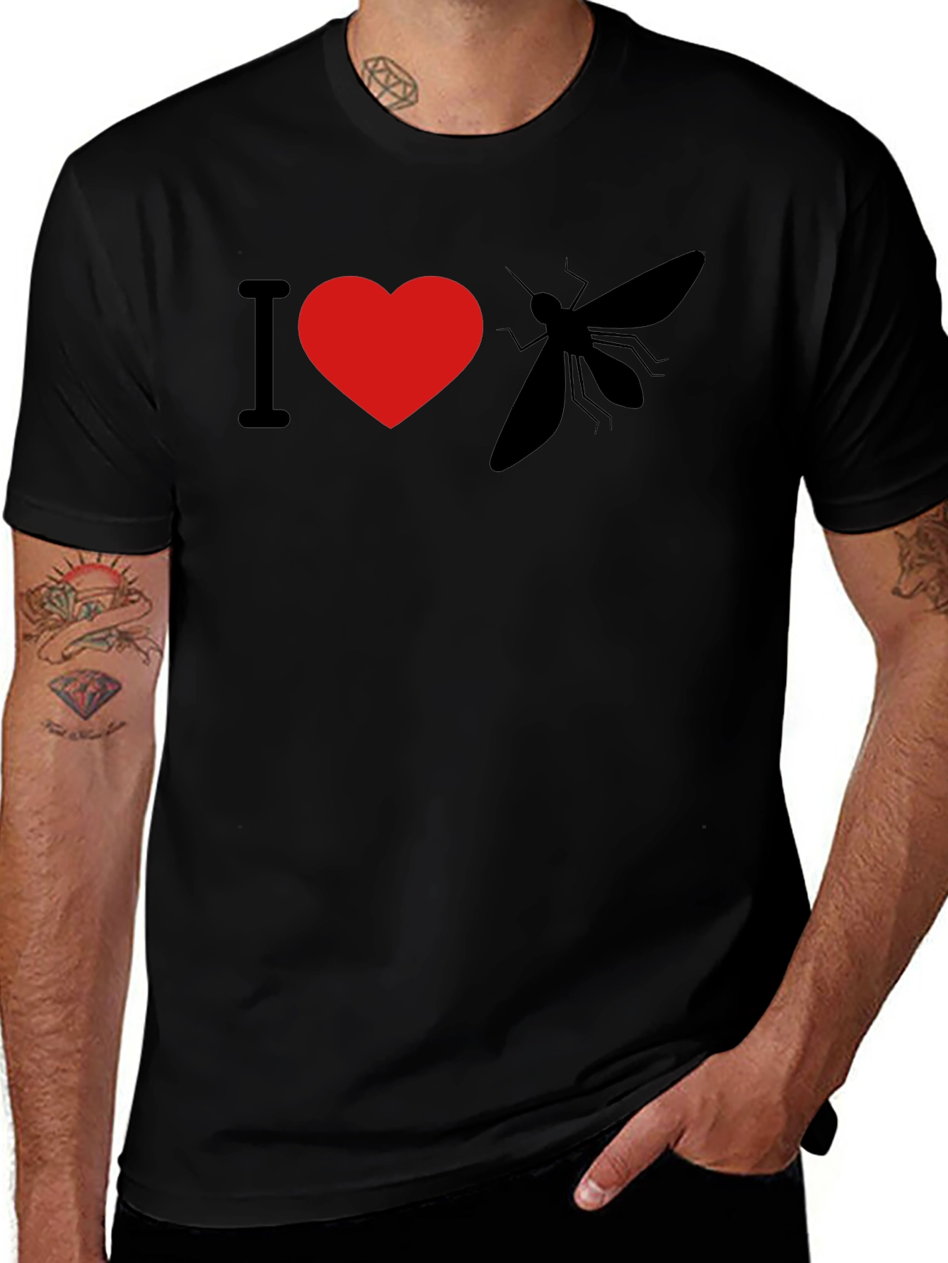 I Heart Mosquito T-Shirt - Novelty Graphic Tee