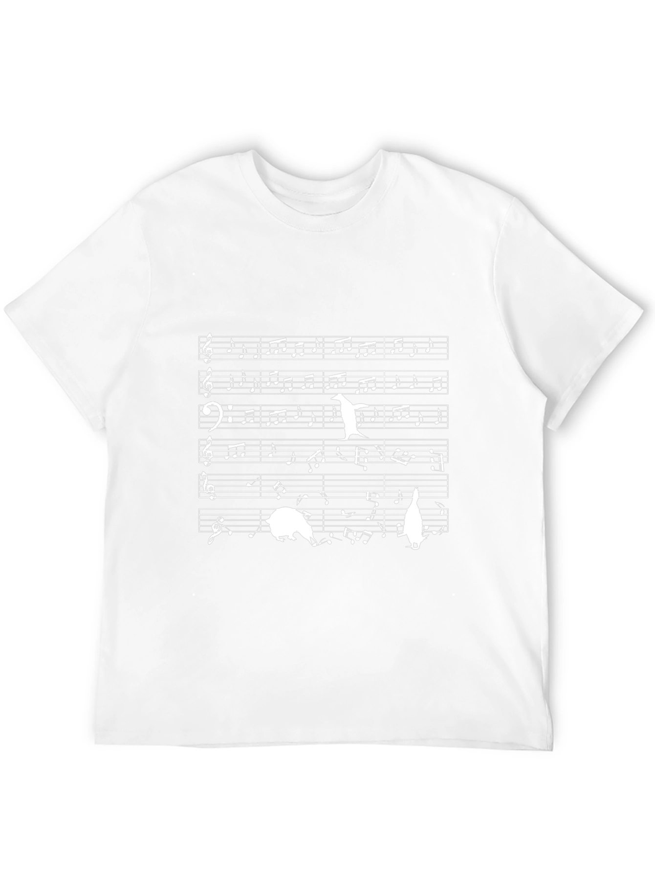 Musical Penguin T-Shirt - Black Cotton Tee