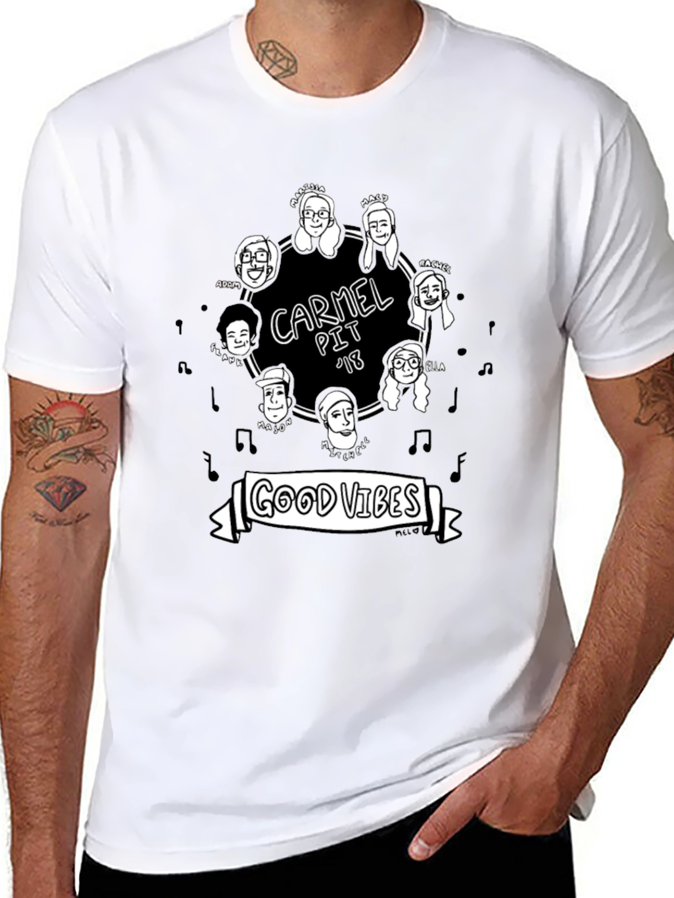 Carmel Pit 18 Good Vibes Graphic Tee
