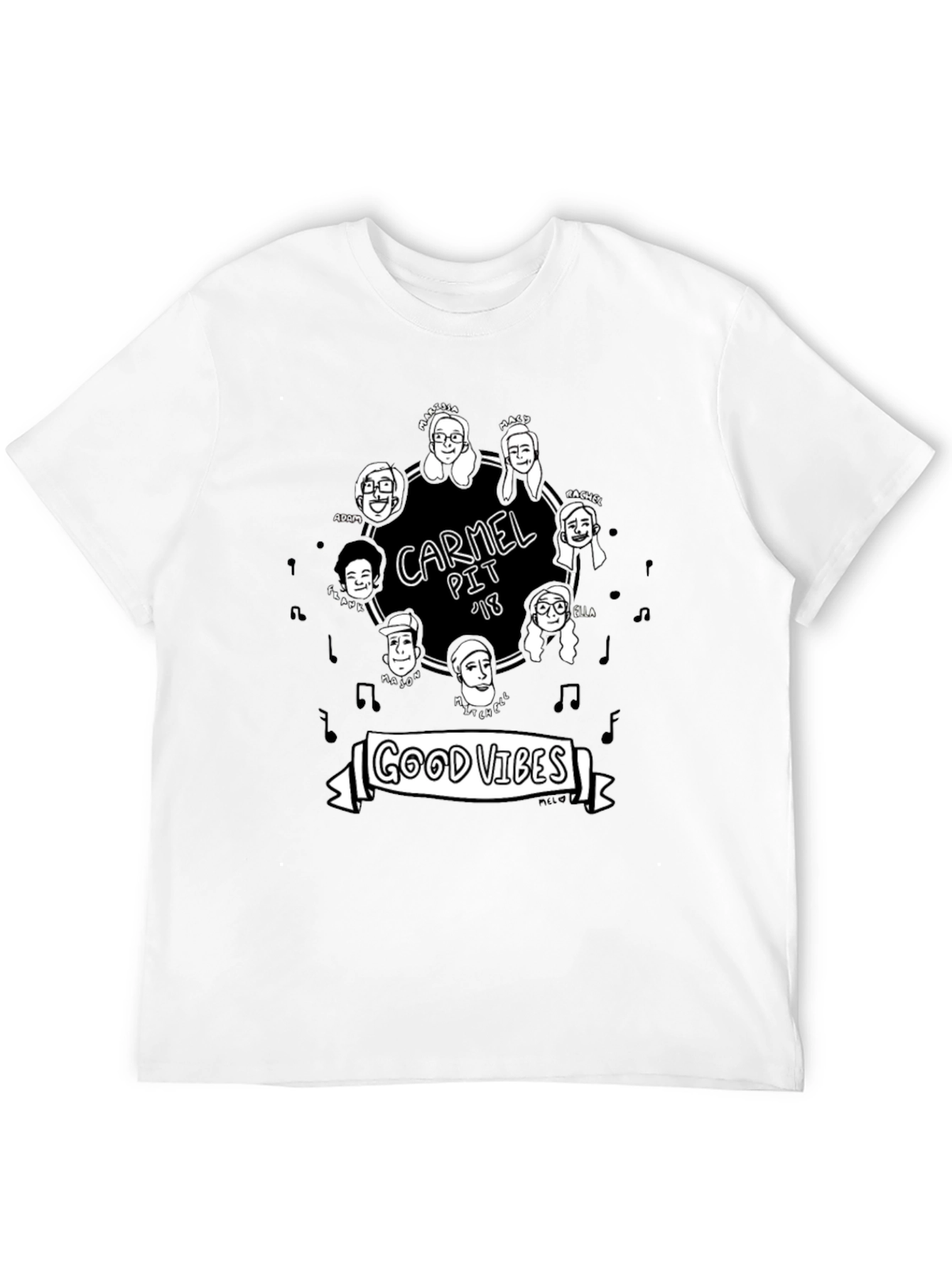 Carmel Pit 18 Good Vibes Graphic Tee