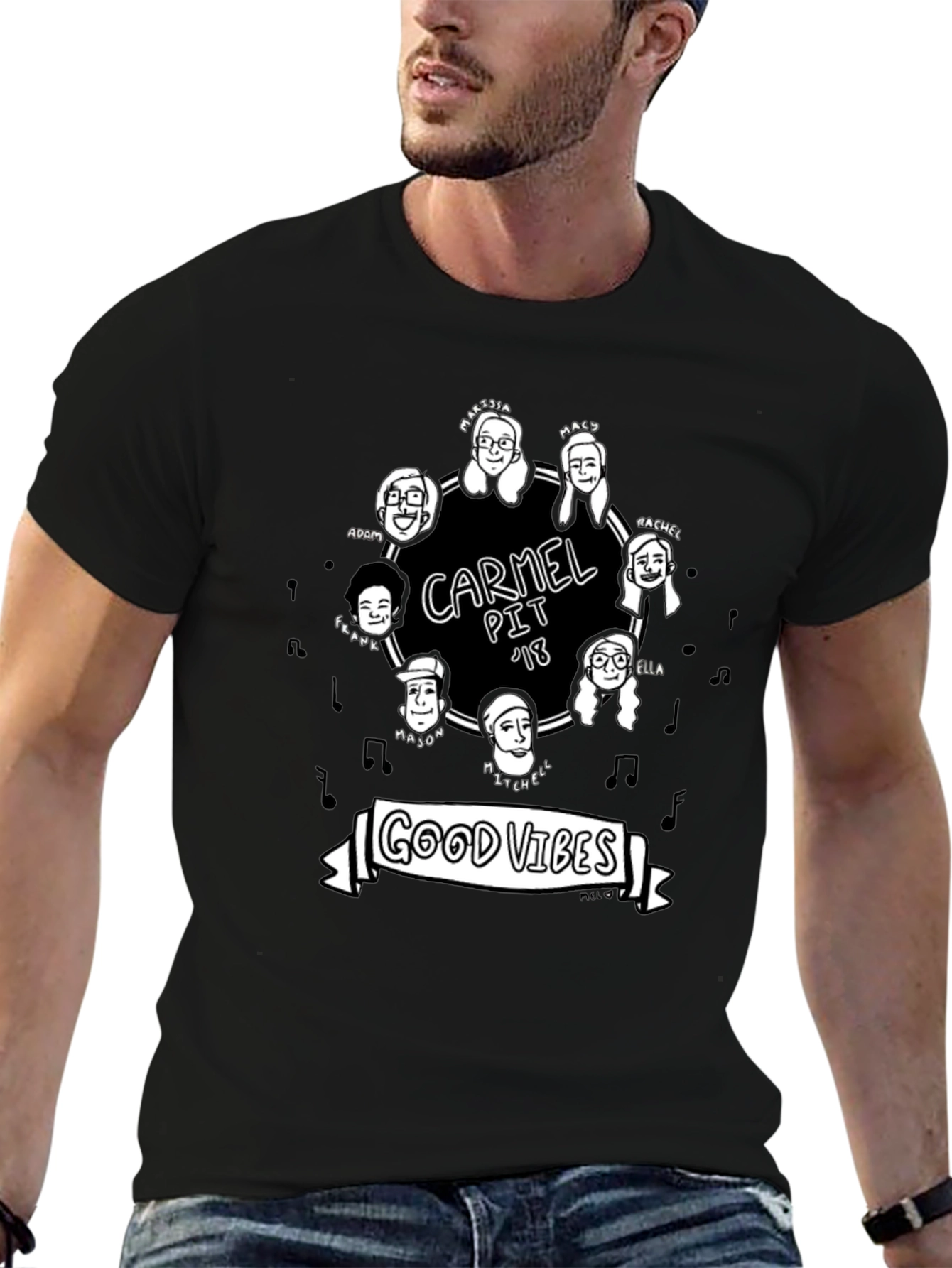 Carmel Pit 18 Good Vibes Graphic Tee