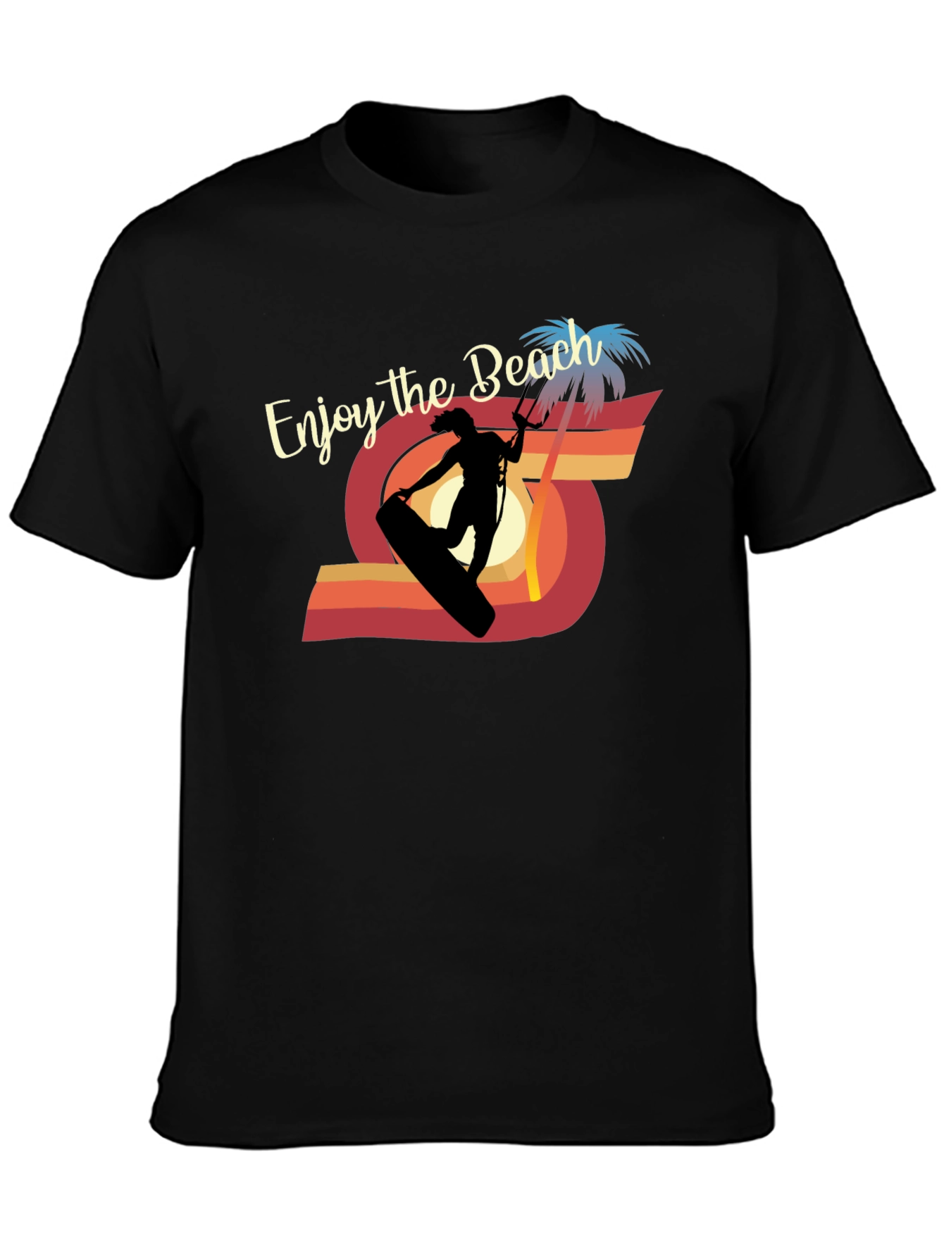 Enjoy the Beach Kitesurfing Graphic Tee