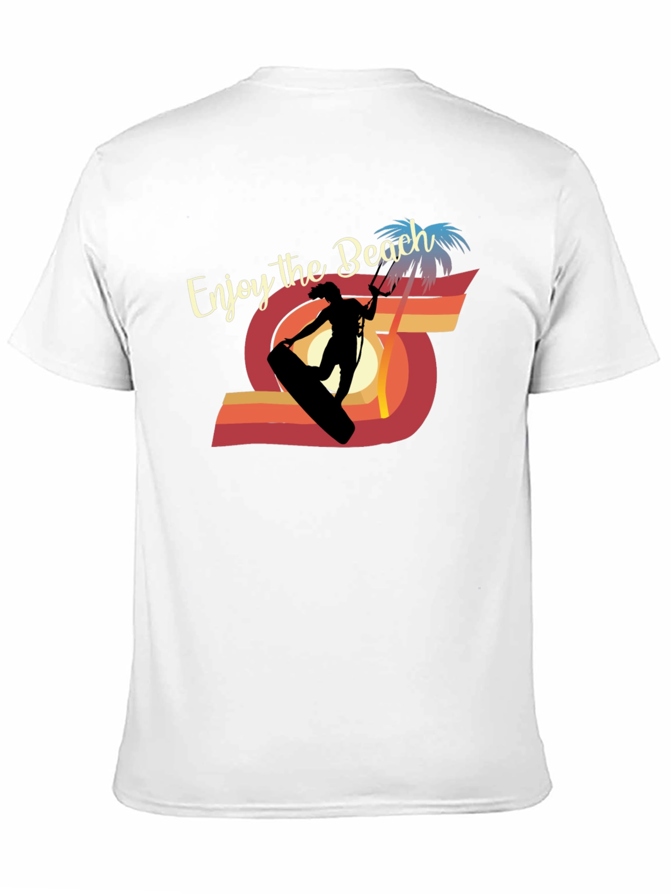 Enjoy the Beach Kitesurfing Graphic Tee