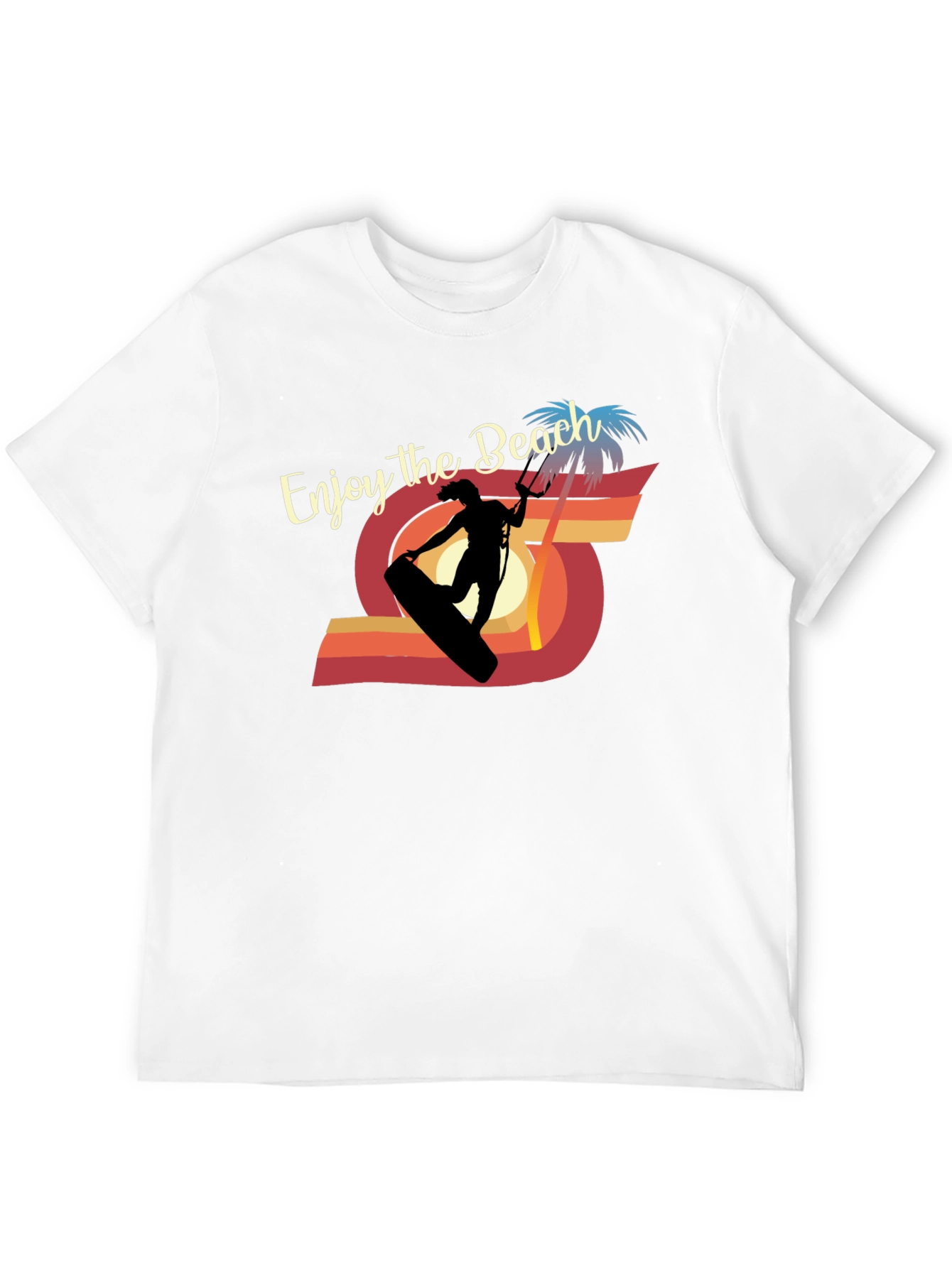 Enjoy the Beach Kitesurfing Graphic Tee