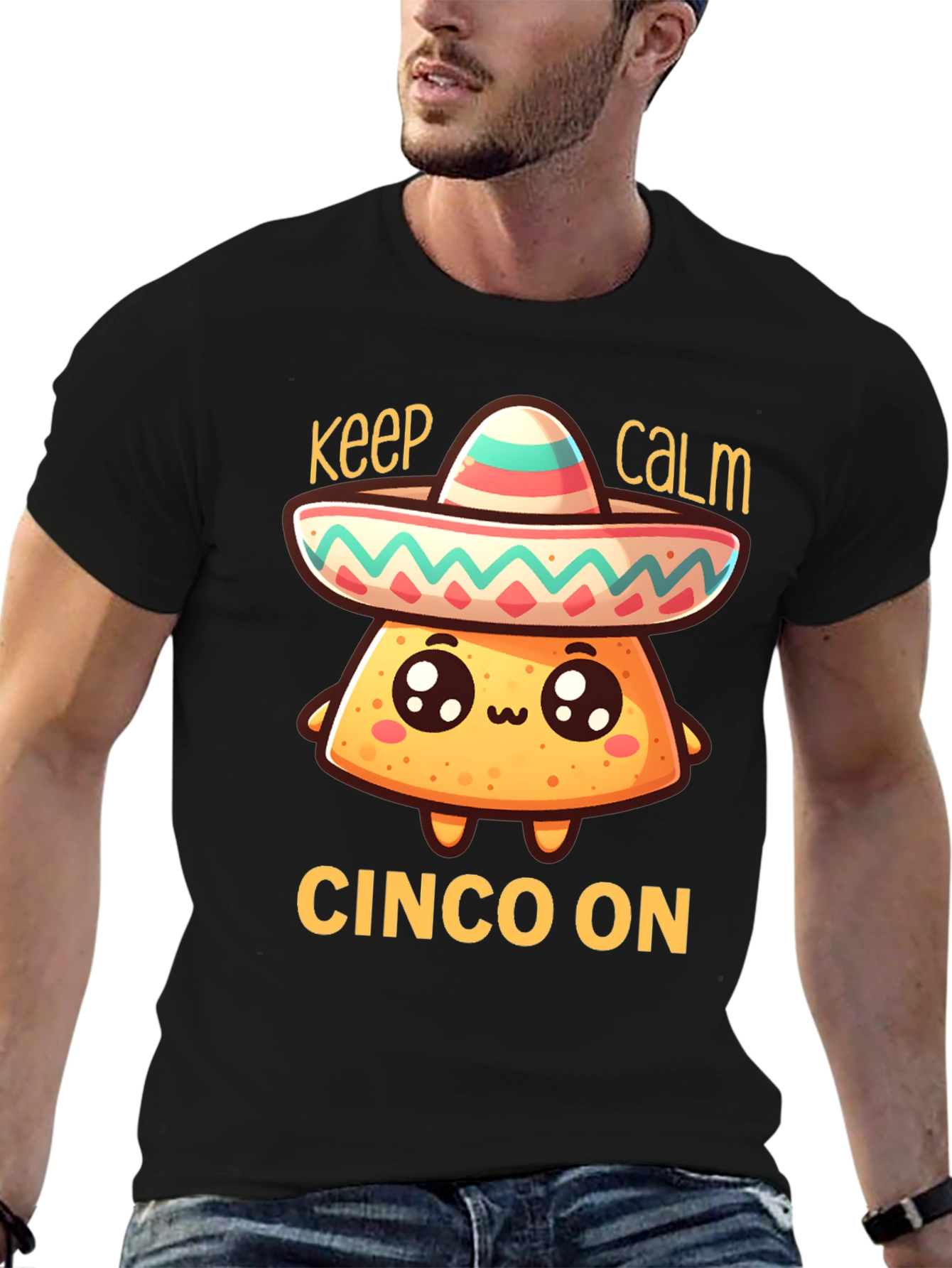 Keep Calm Cinco On T-Shirt - Fun Fiesta Tee