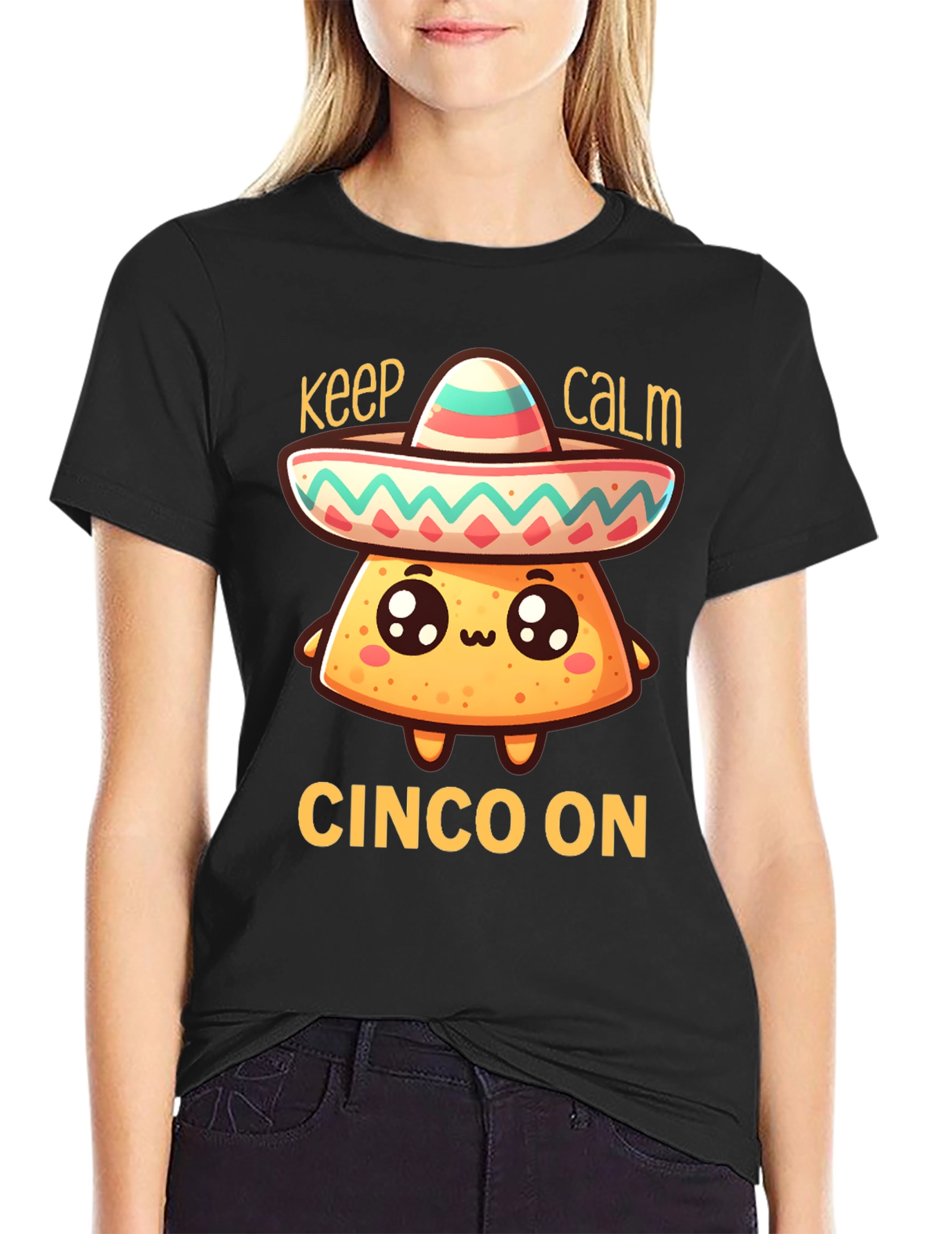 Keep Calm Cinco On T-Shirt - Fun Fiesta Tee