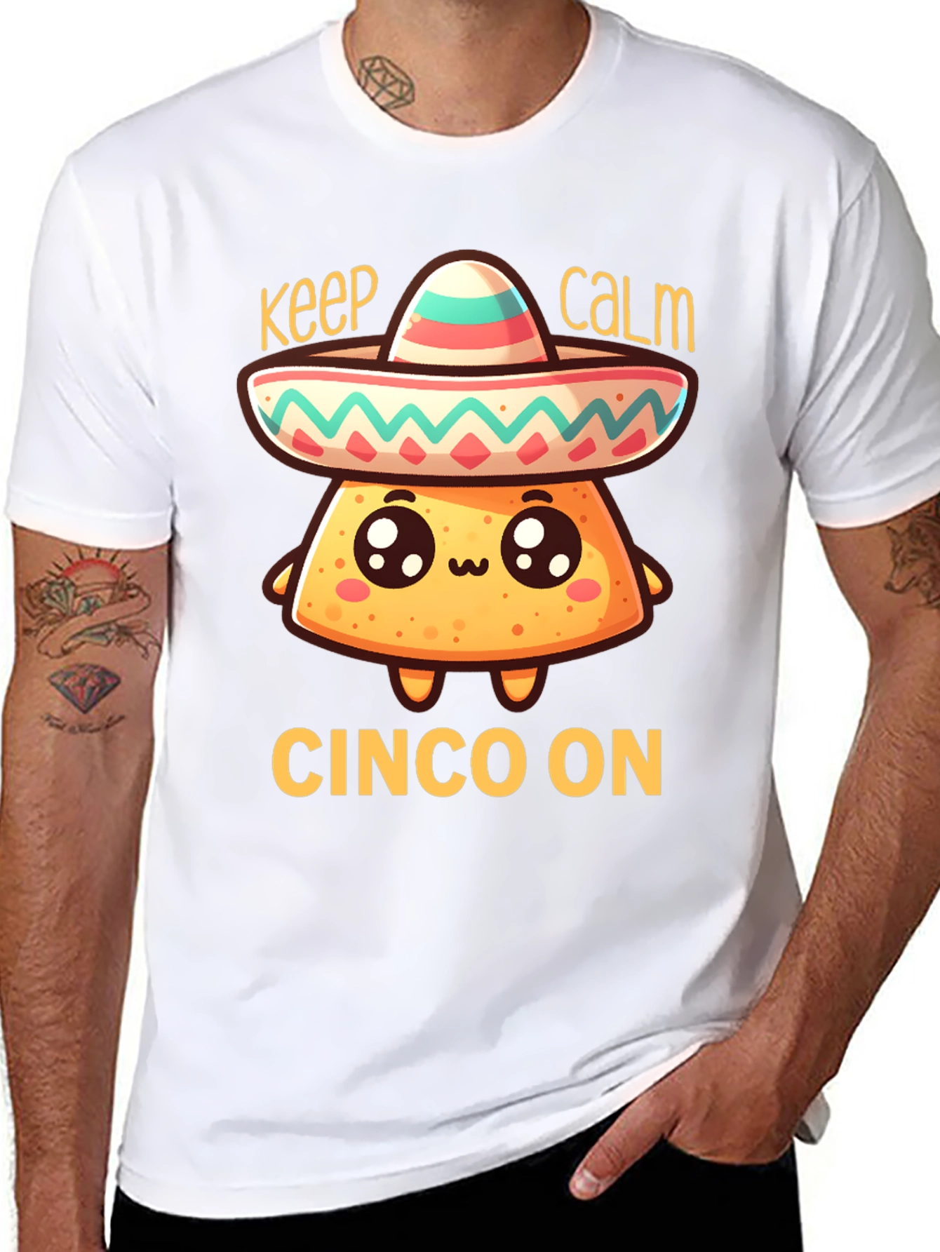 Keep Calm Cinco On T-Shirt - Fun Fiesta Tee
