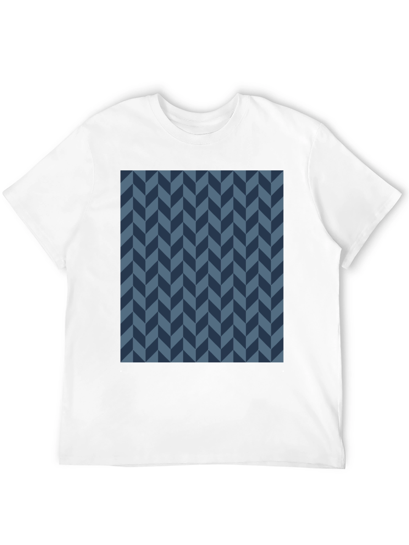 Modern Herringbone Tee - Black