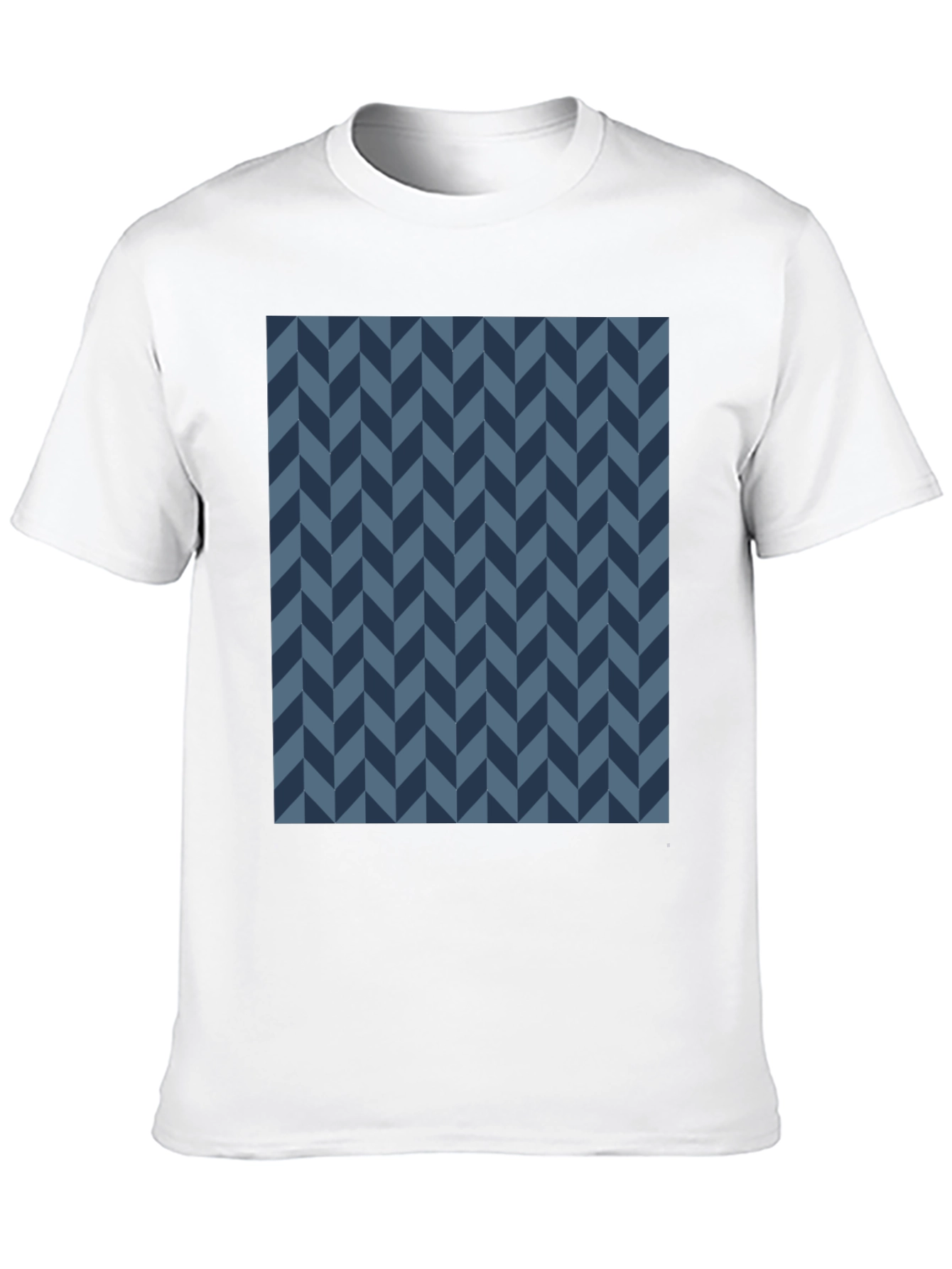 Modern Herringbone Tee - Black