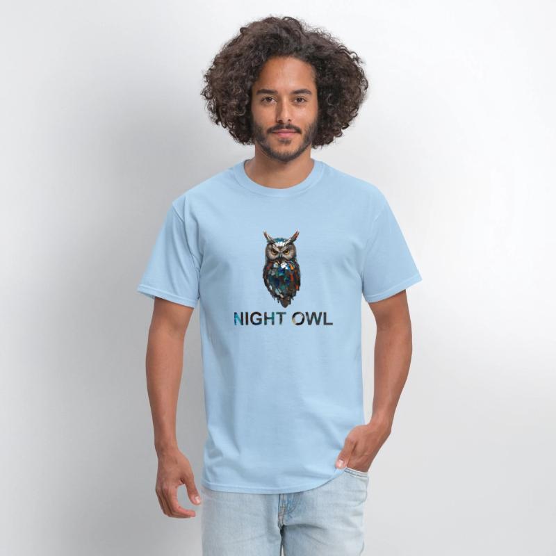 T-Shirt Night Owl: Embrace the Nocturnal Spirit