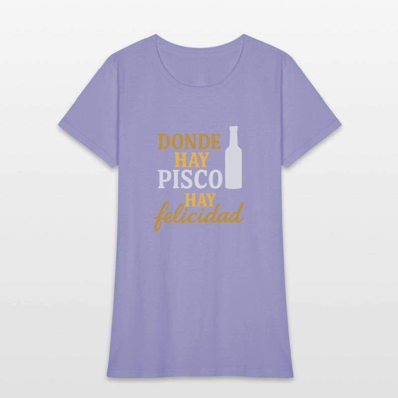 T-shirt peru - Donde hay pisco, hay felicidad