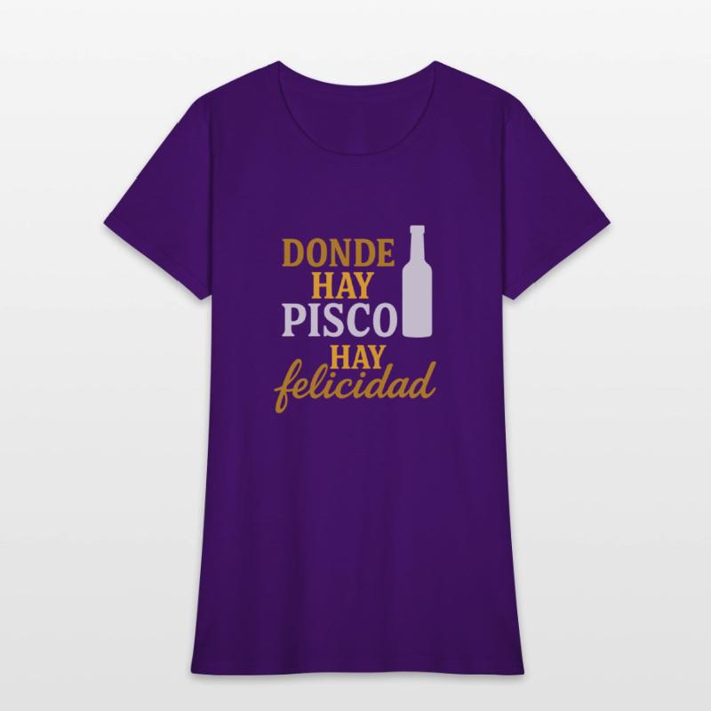 T-shirt peru - Donde hay pisco, hay felicidad