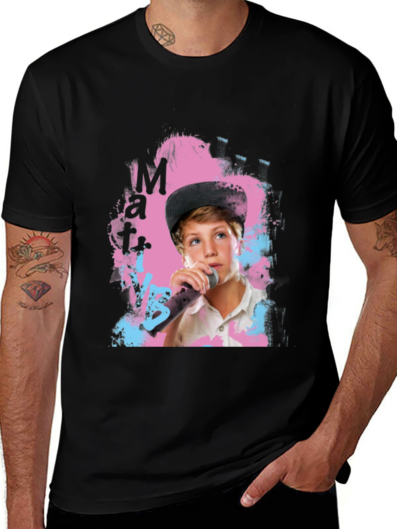 Matt VS Boy Graphic Tee - Black