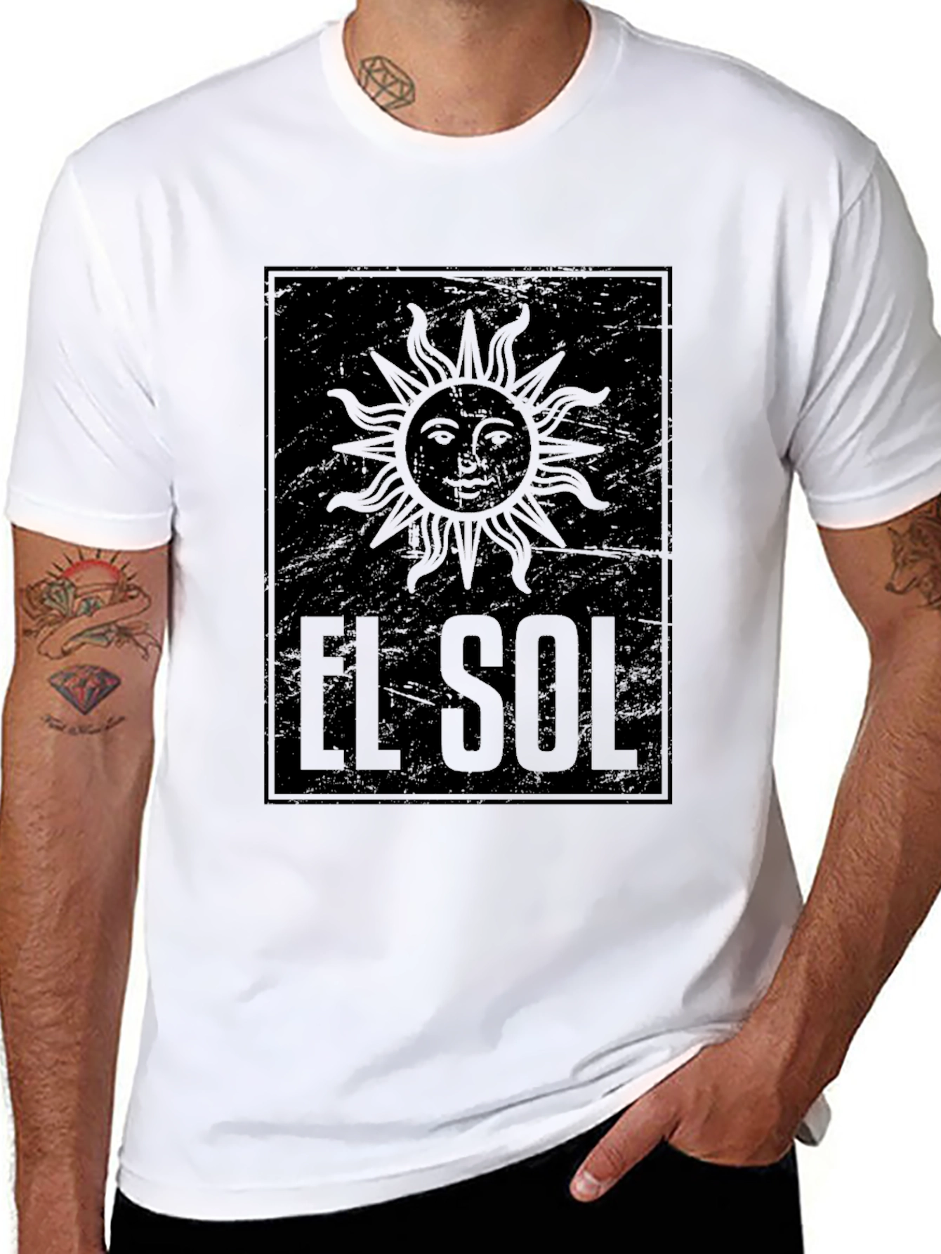 El Sol Graphic Black T-Shirt