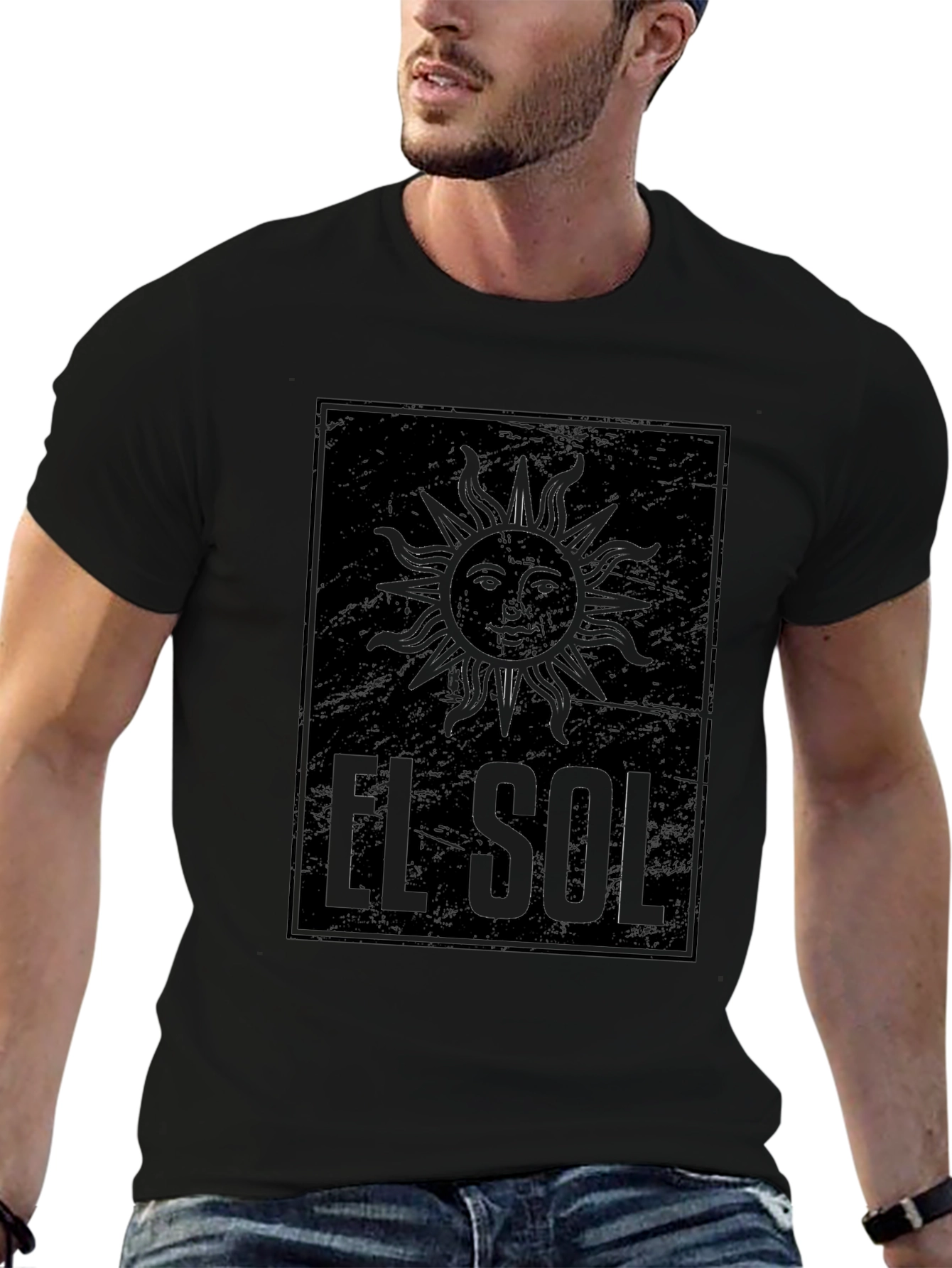 El Sol Graphic Black T-Shirt