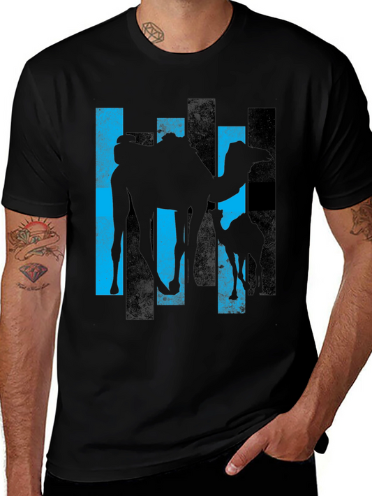 Camel Silhouette Graphic Tee - Mens Black T-Shirt