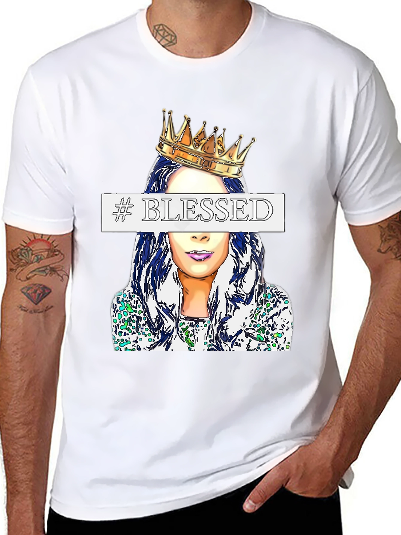 Blessed Queen Graphic Tee - Stylish Casual Wear