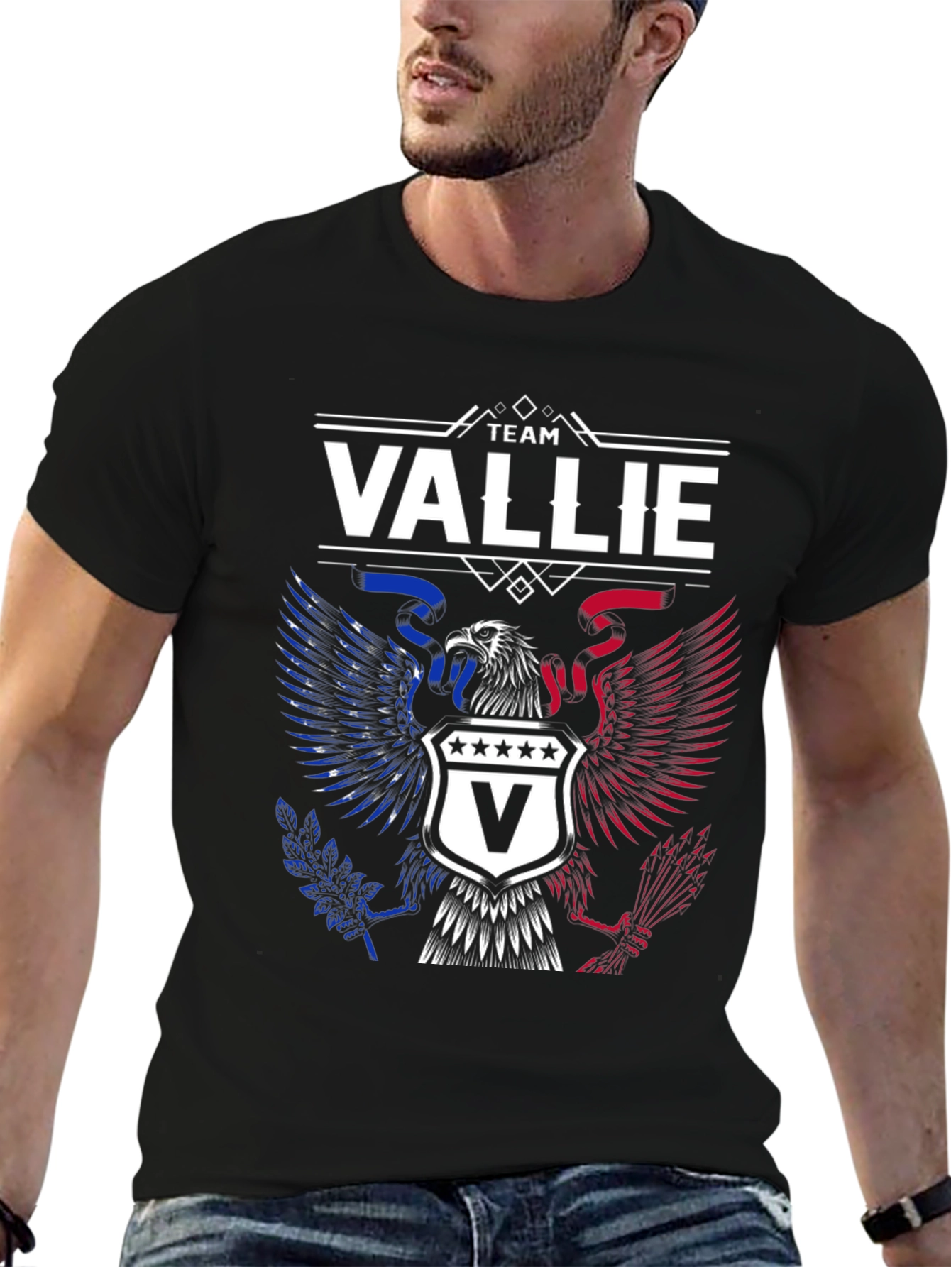 Team Vallie Patriotic Eagle Crest T-Shirt